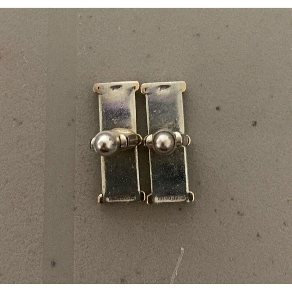 Tiffany & Co. 14K Gold & Sterling Column T-Back Cufflinks Gift Vintage